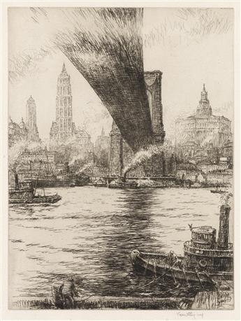 KERR EBY Two etchings.